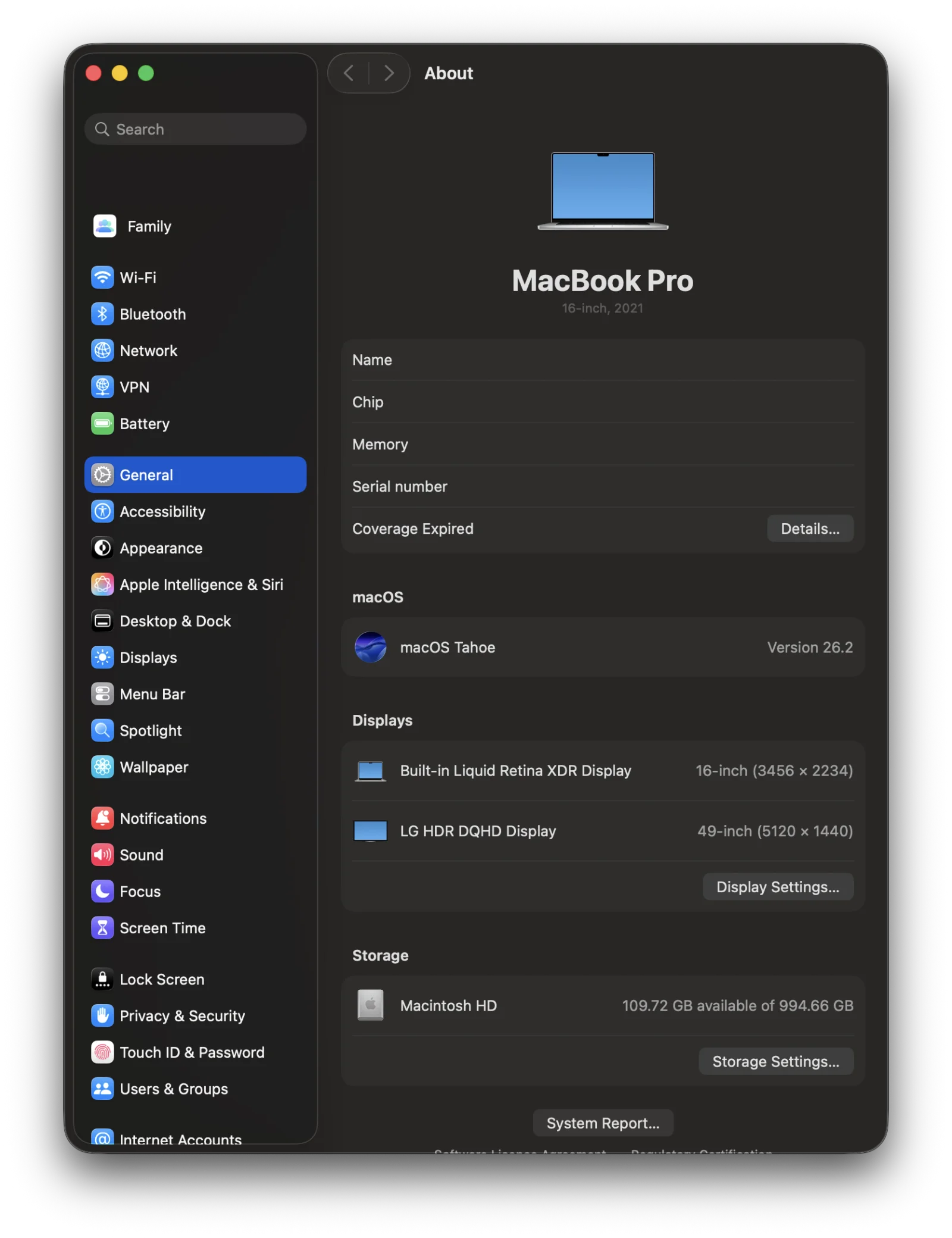 About This Mac dialog showing macOS version